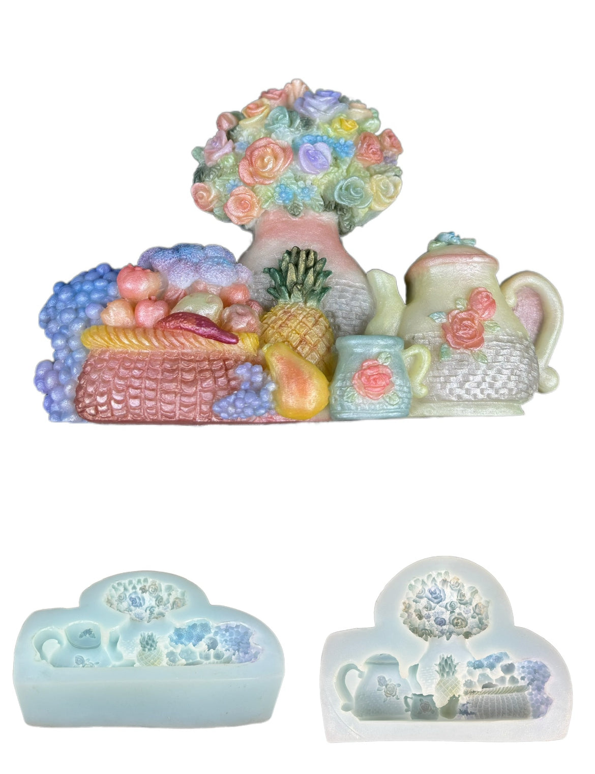 Vintage Resin Fridge Magnet Molds – 15cm x 11cm Mini Scene Molds