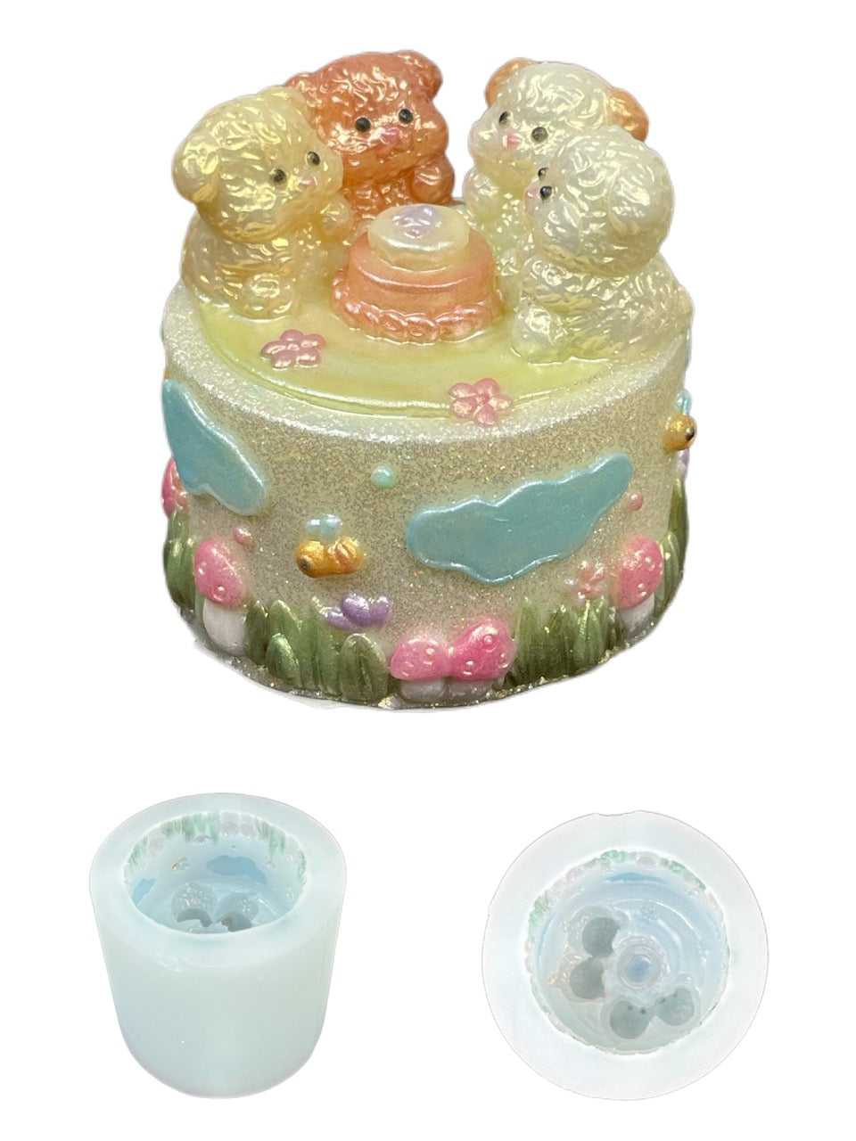 5cm Cute Dog Silicone Molds – High-Quality Resin Molds for DIY Crafts