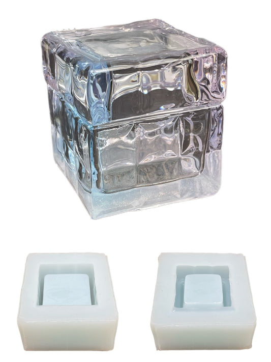 Resin Ring Box Molds – Mini Silicone Molds for Glass-Effect Epoxy Jewelry Crafts