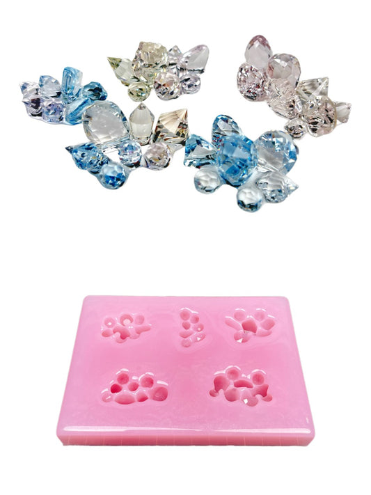 Crystal Cluster Resin Molds – Mini Clear Epoxy Molds for DIY Resin Accessories