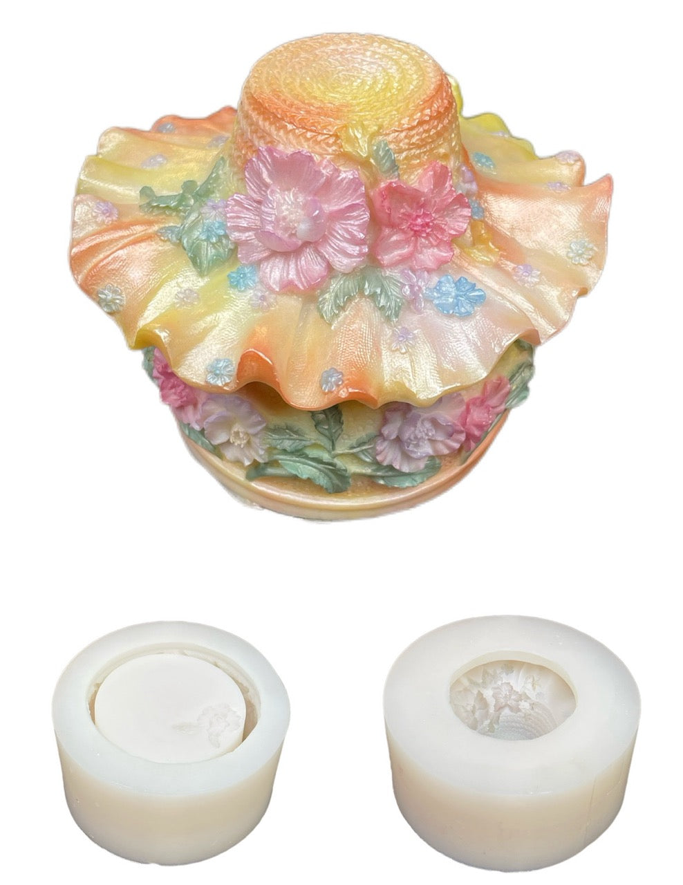 Floral Sun Hat Jewelry Box Resin Molds – Silicone Molds for DIY Epoxy Crafts