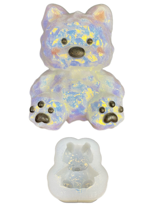 Cute Westie Dog Silicone Molds – Resin Casting Molds for DIY Puppy Figurines & Pet Crafts