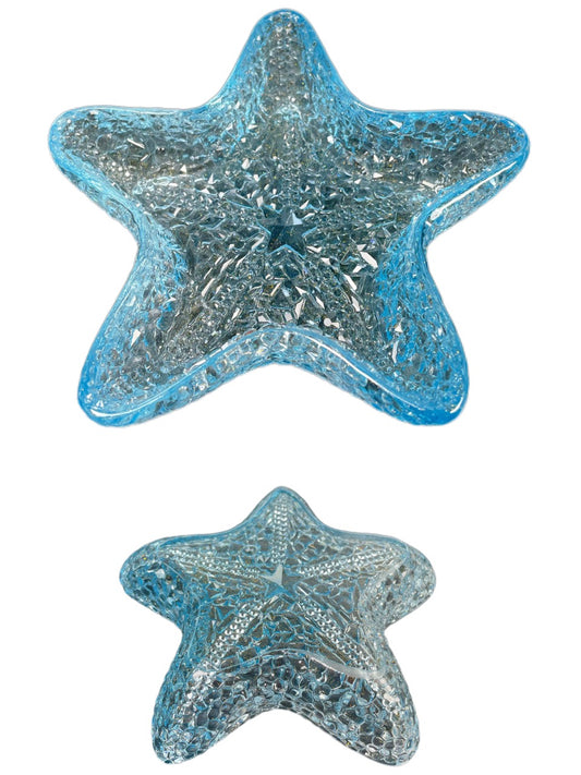 Starfish Crystal Plate Silicone Molds – Resin Jewelry Dish & Diamond Texture Molds for DIY Crafts