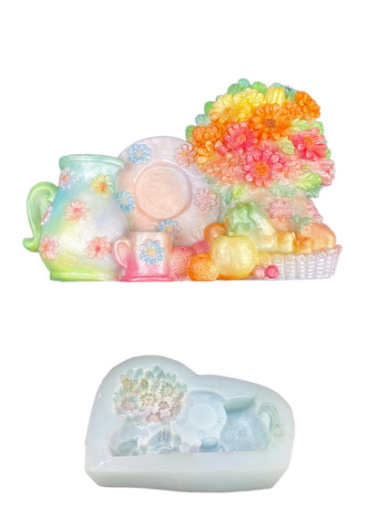 Cottage Style Resin Molds – Silicone Refrigerator Magnet Molds for DIY Epoxy Crafts