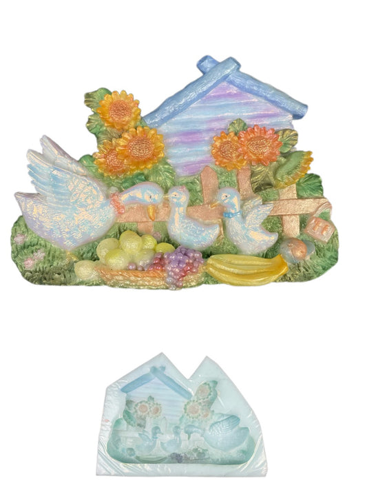 Farmhouse Resin Molds – Country Style Duck & Sunflower Silicone Molds for DIY Epoxy Crafts