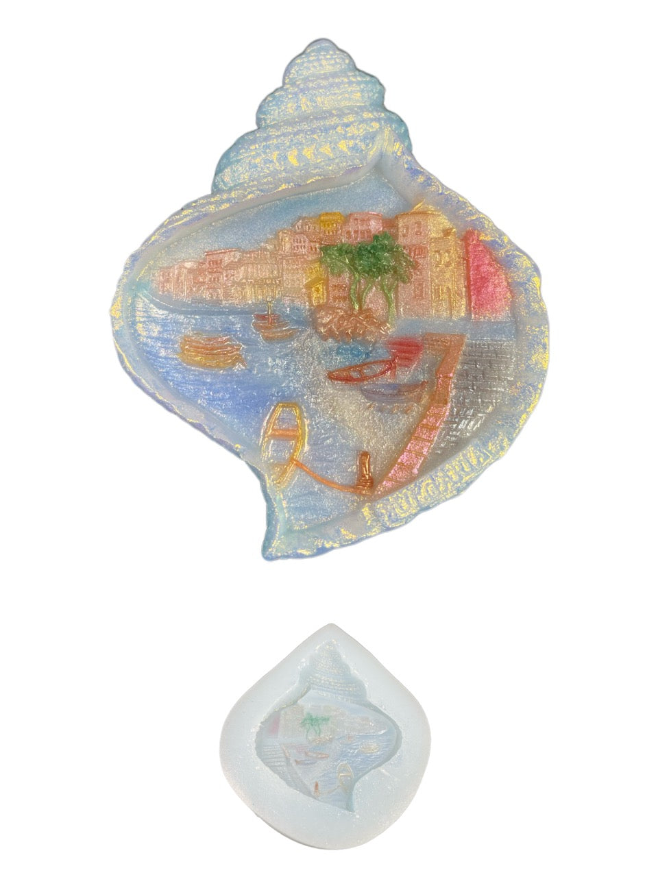 Seashell Resin Molds – Ocean Style Silicone Molds with Coastal Scenery for DIY Epoxy Crafts