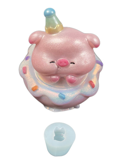 Cute Pig Donut Resin Molds – Adorable Silicone Mold for Epoxy Crafts