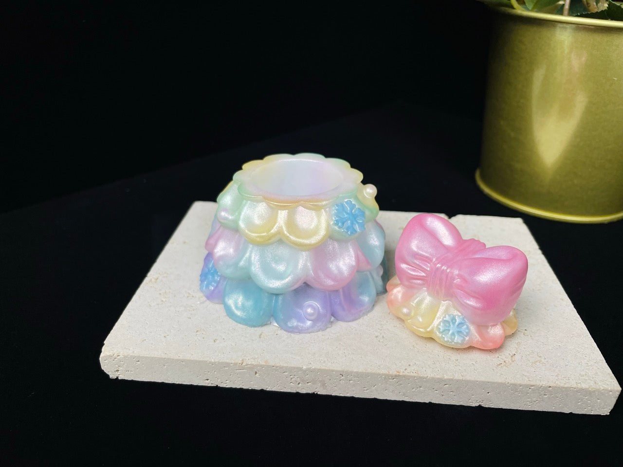 Resin Christmas Tree Jewelry Box