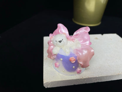 Cute Bear Cake Figurine