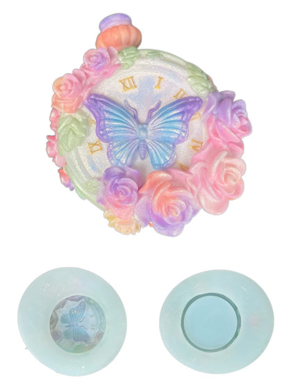 Butterfly Pocket Watch Jewelry Box Mold – Silicone Resin Mold for DIY Epoxy Crafts