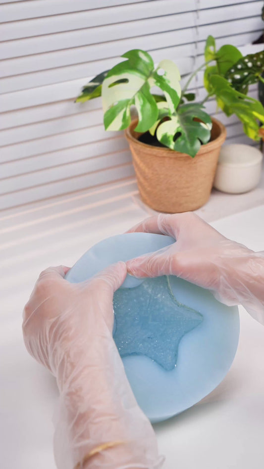 Starfish Crystal Plate Silicone Molds – Resin Jewelry Dish & Diamond Texture Molds for DIY Crafts