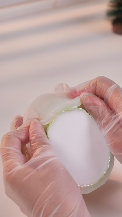 Pastel Daisy Bear Couple — Handmade Resin Figurine